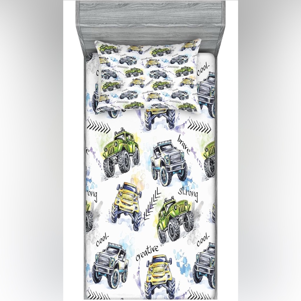 Monster Truck Bedding Set - twin